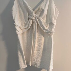 Banana Republic White Knot Front Camisole